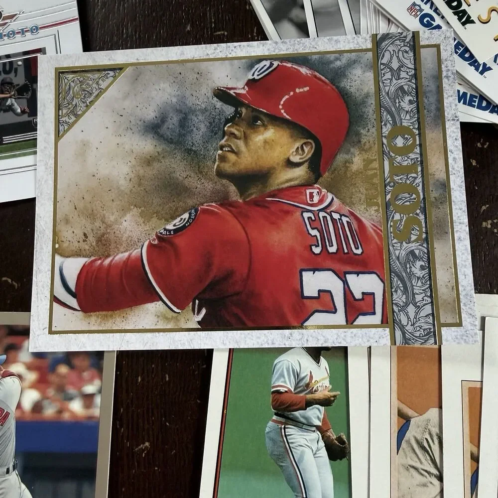 Jumbo Sports Cards Lot Of 60 Juan Soto Mark McGuire Cal Ripken Jr Marshall Faulk